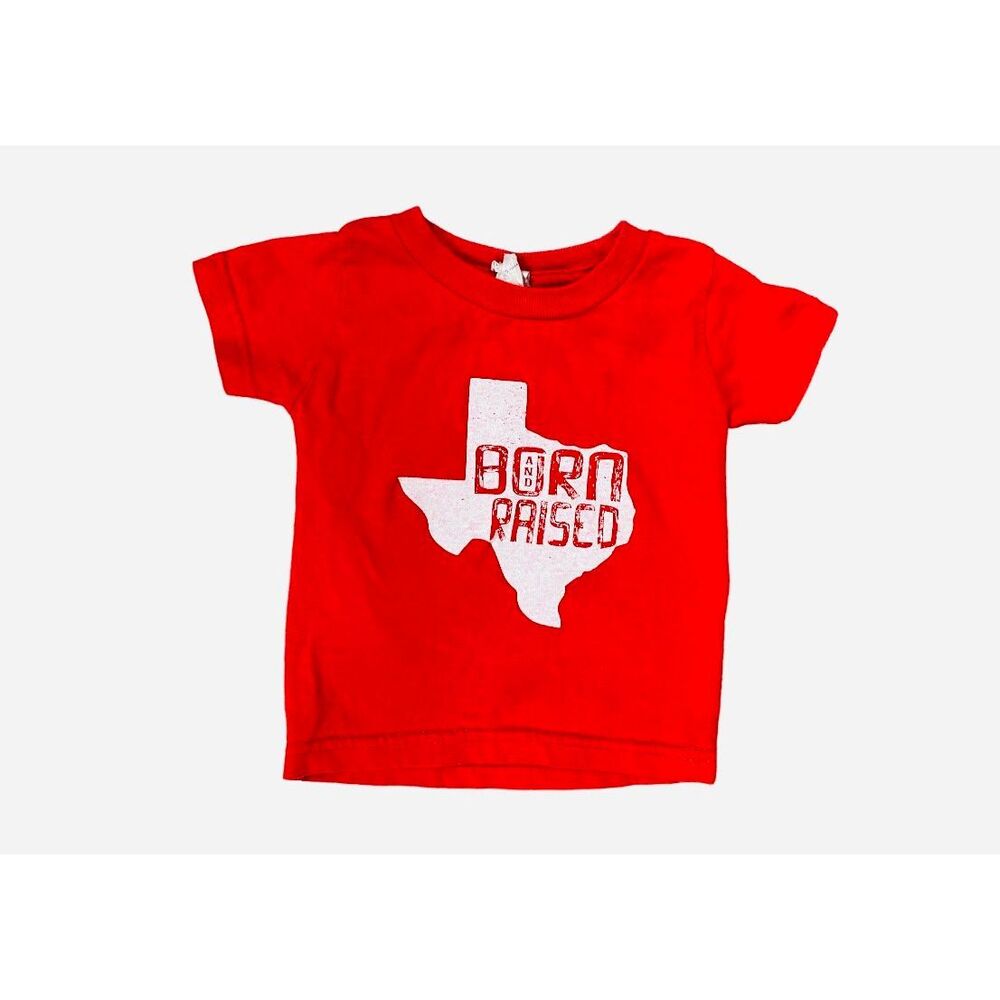 Ezra + Eli Boutique Born & Raised Unisex State of Texas  Baby Tee - Sz 6 mo